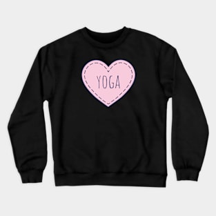 Love Yoga Pink heart Namaste in my heart Crewneck Sweatshirt